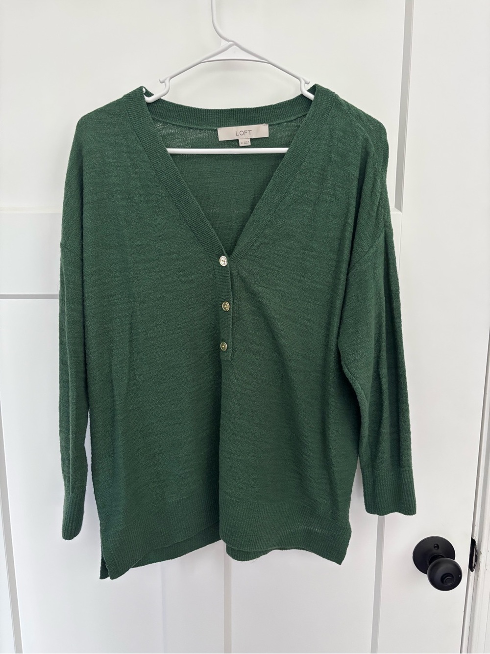 Loft V Neck Lightweight Sweater